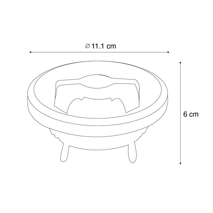 Qazqa Set Van 6 G53 Dimbare LED Lampen 111mm 12W 600 Lm 2700K