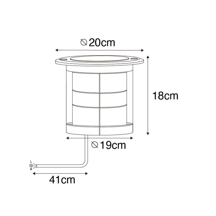 Qazqa Set Van 6 Grondspot Wart AR111 Verstelbaar IP65 - Delux Honey