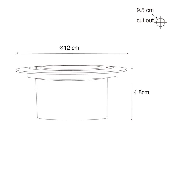Qazqa Set Van 6 Grondspots Staal Incl. LED IP65 Solar - Terry