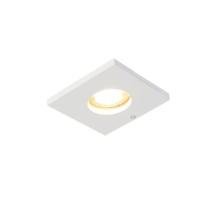 Qazqa Set Van 6 Moderne Badkamer Inbouwspot Wit - Doku