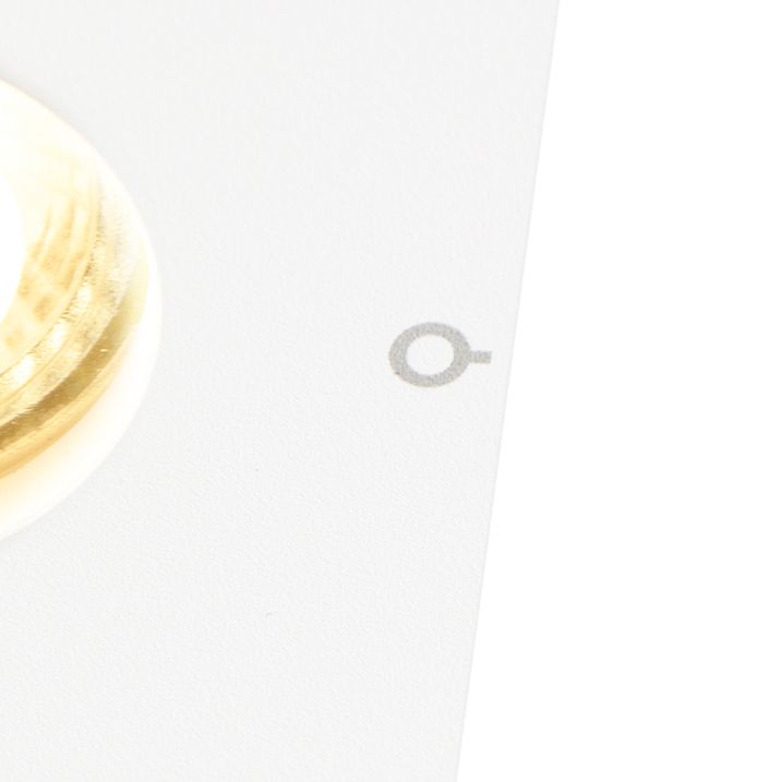 Qazqa Set Van 6 Moderne Badkamer Inbouwspot Wit - Doku