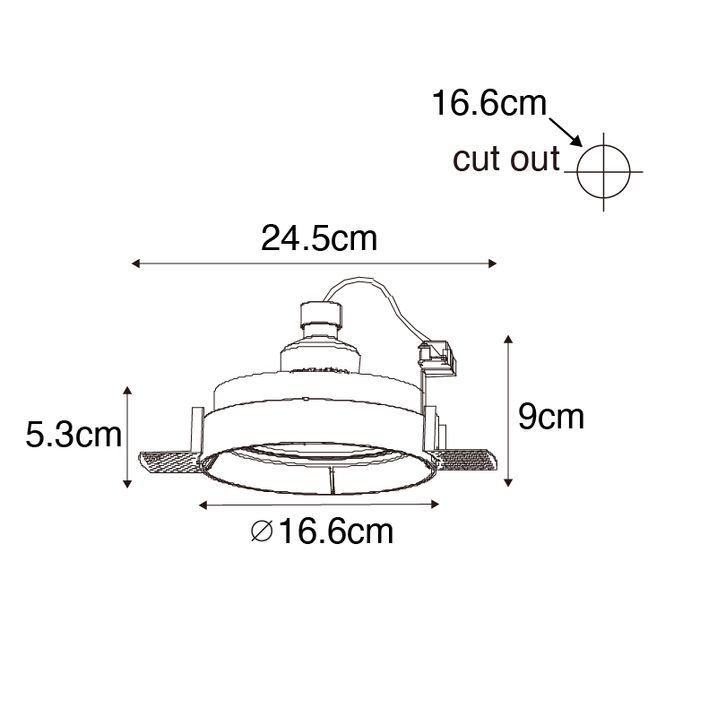 Qazqa Set Van 6 Moderne Inbouwspot Wit GU10 AR111 Rond Trimless - Oneon