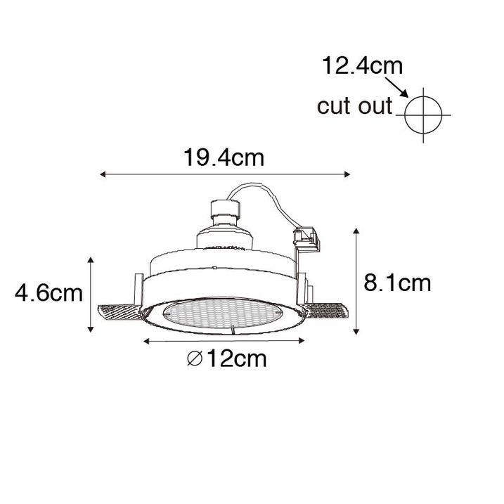 Qazqa Set Van 6 Moderne Inbouwspot Wit GU10 AR70 Rond Trimless - Oneon