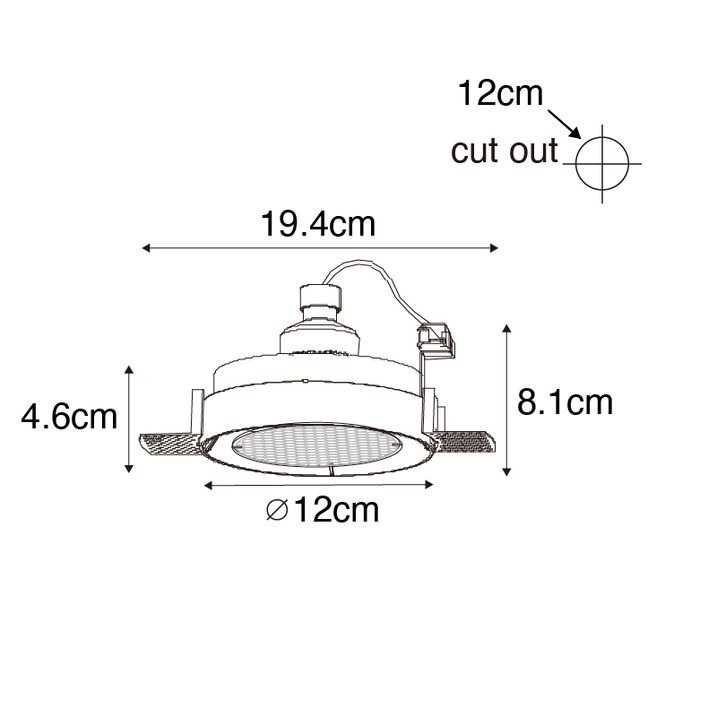 Qazqa Set Van 6 Moderne Inbouwspot Zwart GU10 AR70 Rond Trimless - Oneon