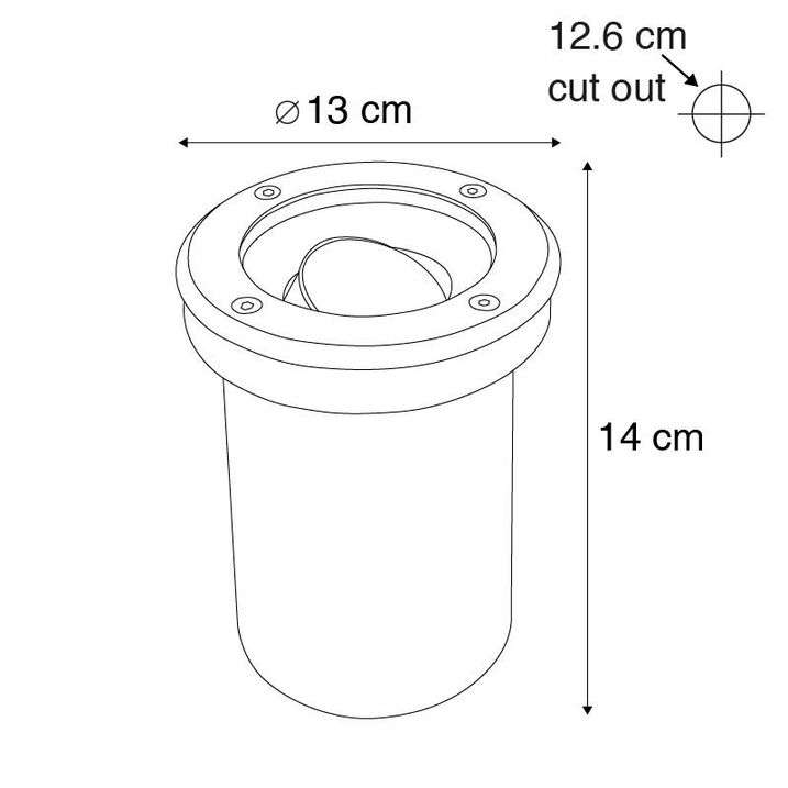 Qazqa Set Van 6 Smart Buiten Grondspots Zwart Verstelbaar IP65 Incl. Wifi GU10 - Delux