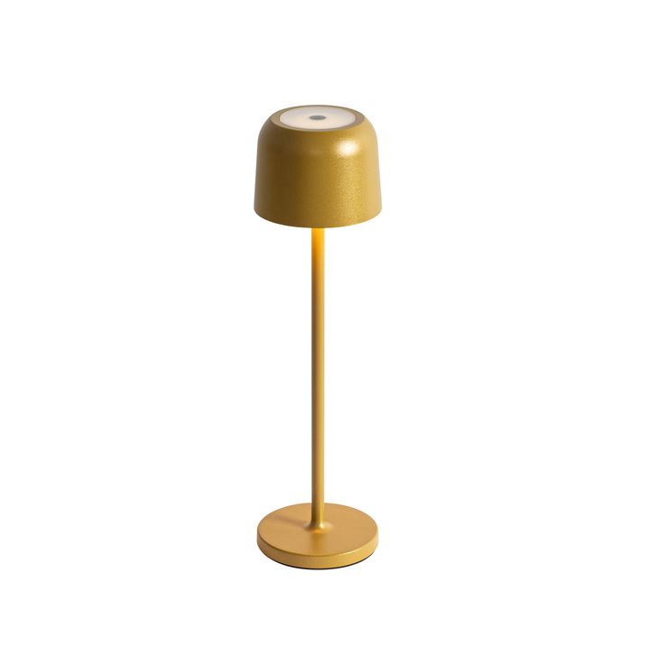 Qazqa Set Van 9 Tafellampen Mushroom Goud Incl. Laadstation - Raika