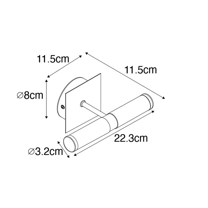 Qazqa Smart Badkamer Wandlamp Zwart IP44 2-lichts Incl. 2 Wifi G9 - Bath
