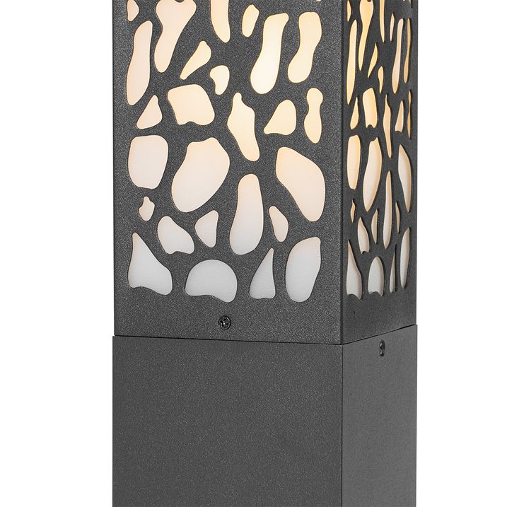 Qazqa Smart Buiten Paaltje Zwart 60 Cm IP44 Incl. Wifi ST64 - Nicole