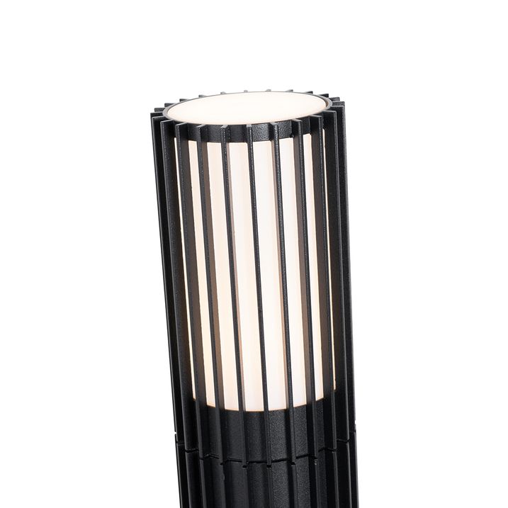 Qazqa Smart Buiten Paaltje Zwart 80 Cm IP44 Incl. GU10 50mm- Boris