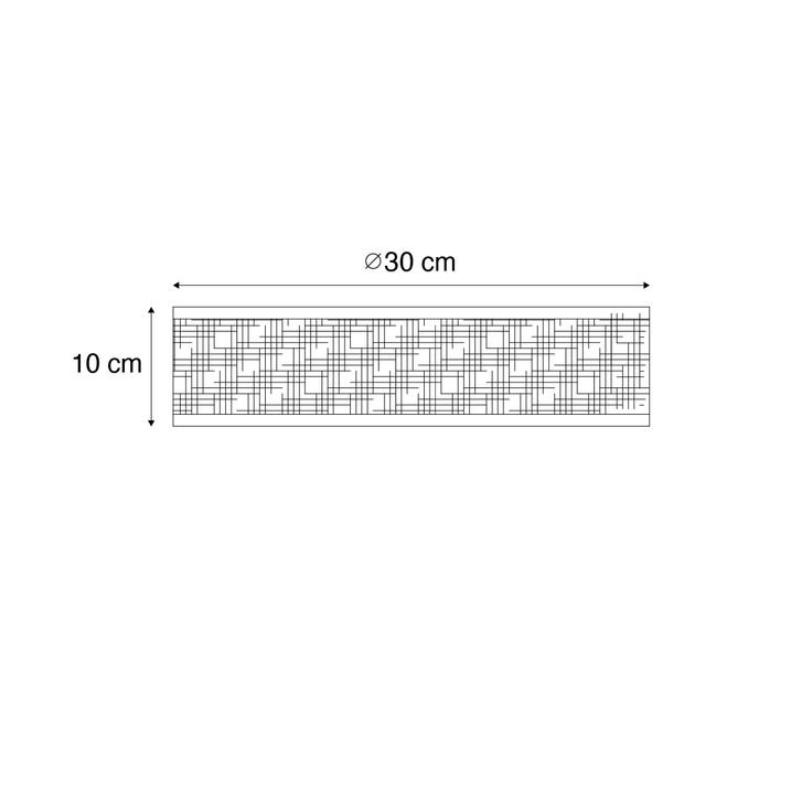 Qazqa Smart Plafondlamp Rotan 30 Cm Incl. Wifi A60 - Tromma