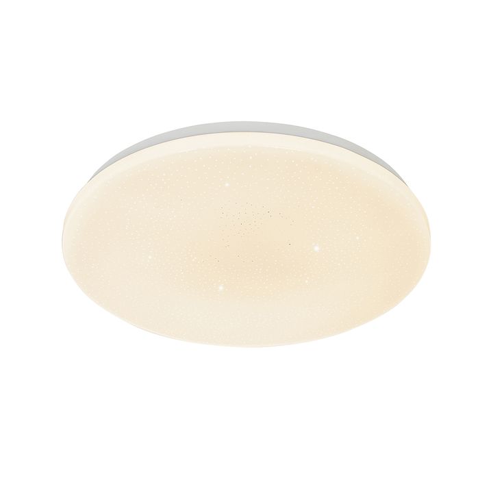 Qazqa Smart Plafondlamp Wit 38 Cm Stereffect Incl. LED Met Afstandsbediening - Extrema