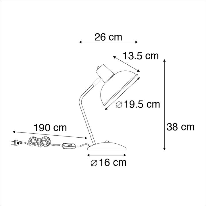 Qazqa Smart Tafellamp Geel Met Brons Incl. Wifi P45 - Milou