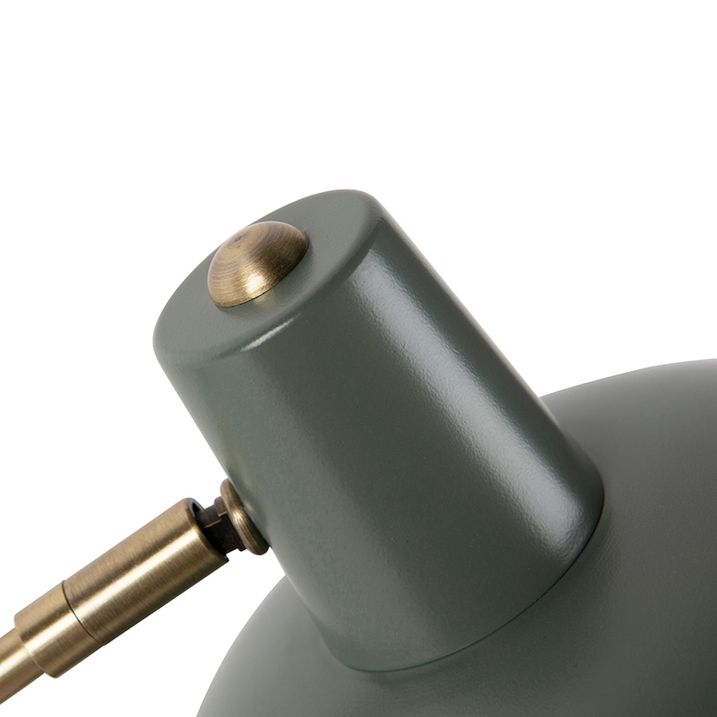 Qazqa Smart Tafellamp Groen Met Brons Incl. Wifi P45 - Milou