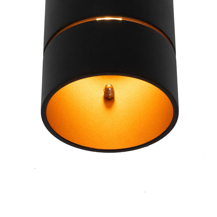 Qazqa Smart Wandlamp Zwart Met Gouden Binnenkant Incl. Wifi G9 - Ria