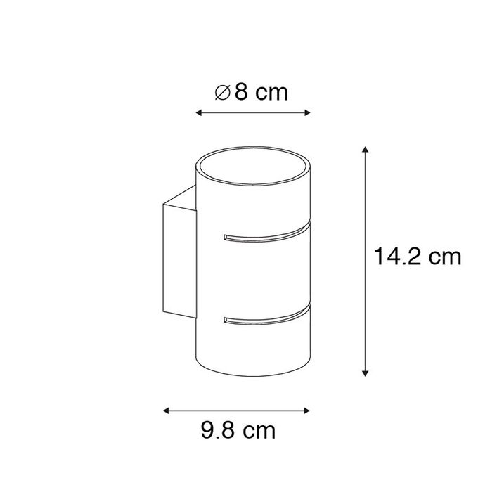 Qazqa Smart Wandlamp Zwart Met Gouden Binnenkant Incl. Wifi G9 - Ria