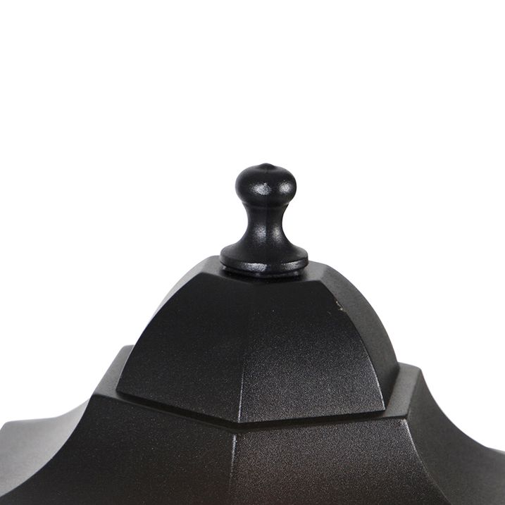 Qazqa Staande Buitenlantaarn Zwart 120 Cm IP44 - New Orleans