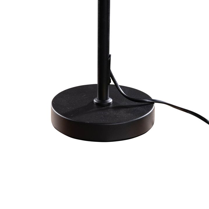 Qazqa Tafellamp Zwart Met Velours Kap Groen 35cm - Parte