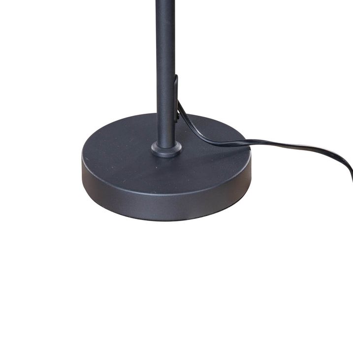 Qazqa Tafellamp Zwart Met Velours Kap Krokodil Dessin 35cm - Parte