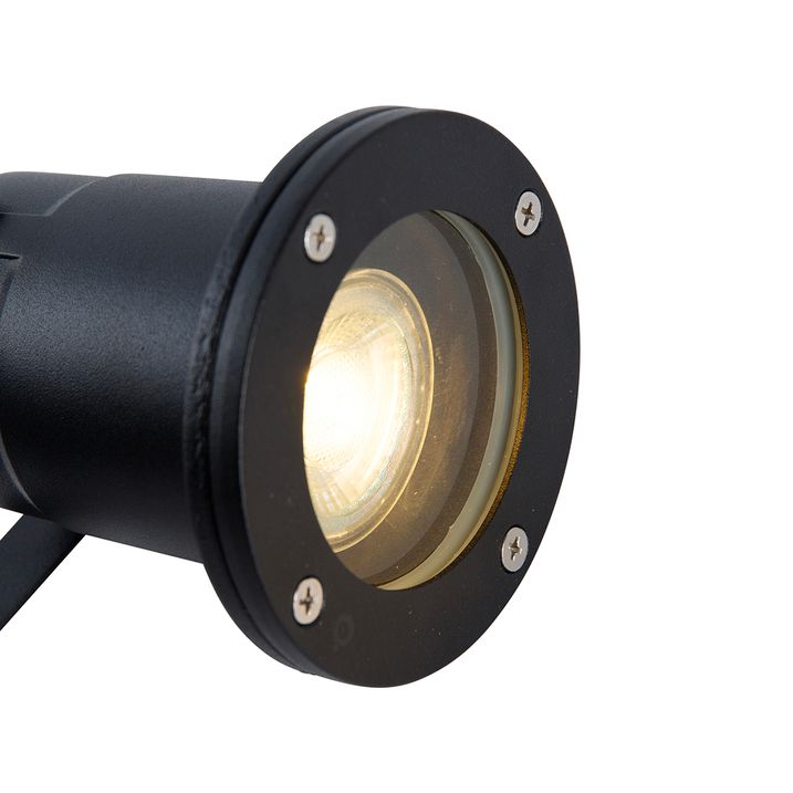 Qazqa Tuinspot Zwart Incl. Snoer En Stekker 200 Cm IP65 - Basic