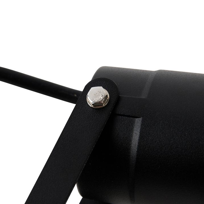 Qazqa Tuinspot Zwart Incl. Snoer En Stekker 200 Cm IP65 - Basic