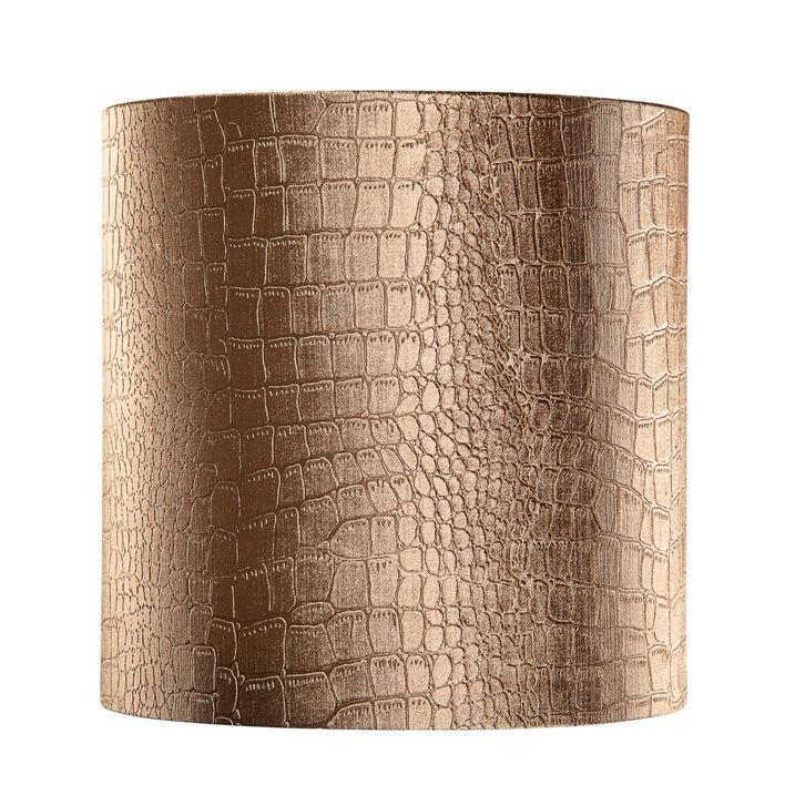 Qazqa Velours Lampenkap Krokodil Dessin Met Gouden Binnenkant 40/40/40
