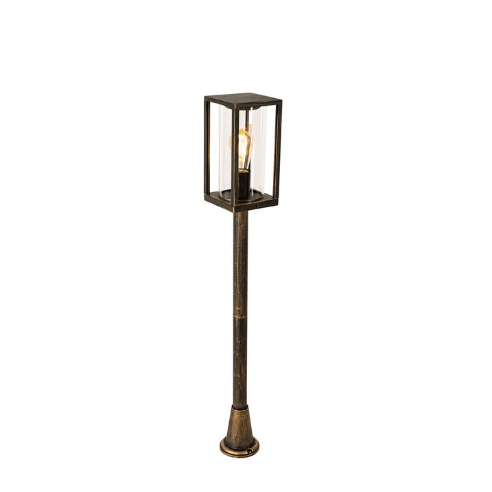 qazqa Vintage staande buitenlamp antiek goud 100 cm IP44 - Charlois