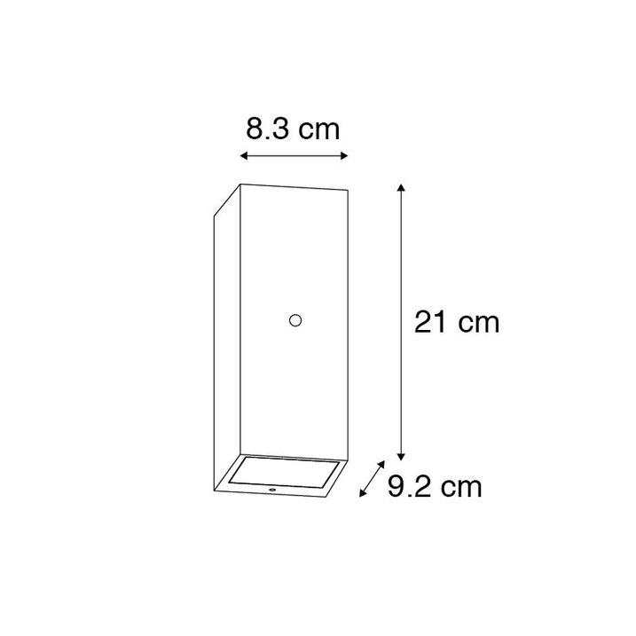 Qazqa Wandlamp Zwart 2-lichts IP44 Met Schemersensor - Baleno II