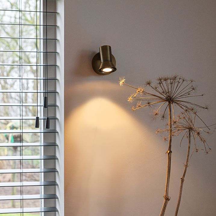 qazqa Wandspot brons draai- en kantelbaar met schakelaar - Karin 1