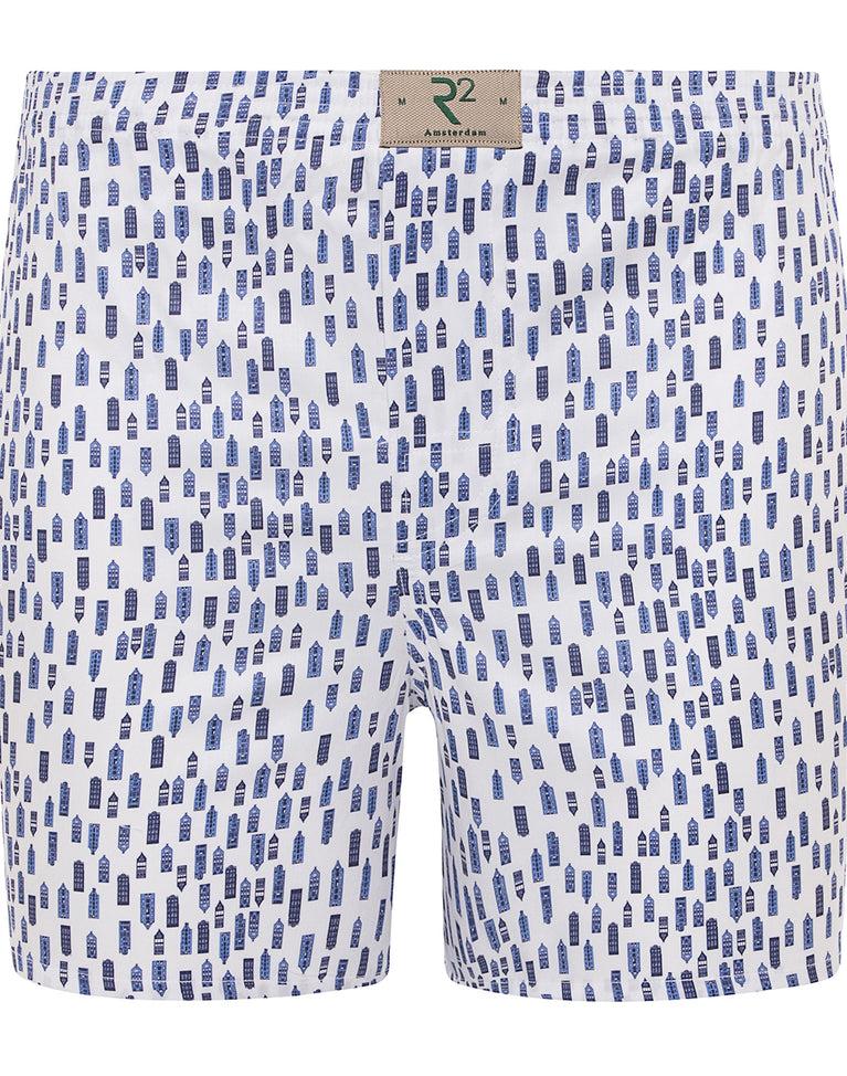r2 amsterdam Boxershort met Amsterdamse huisjes print