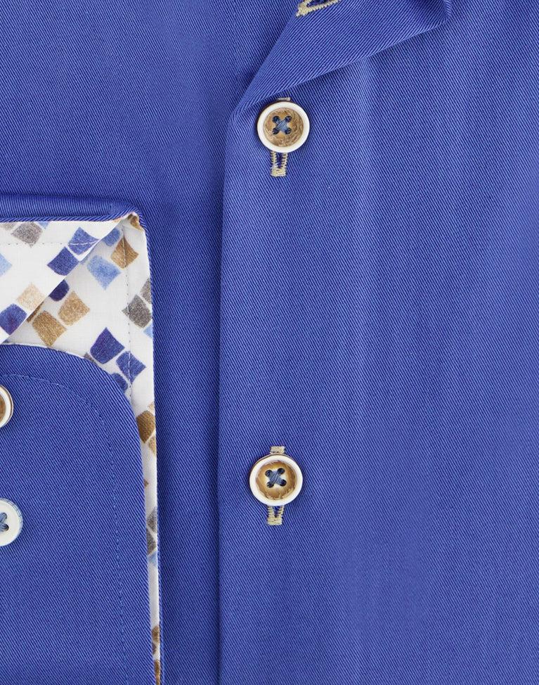 R2 Amsterdam Extra Lange Mouwen. 2 PLY Biologisch Katoenen Overhemd