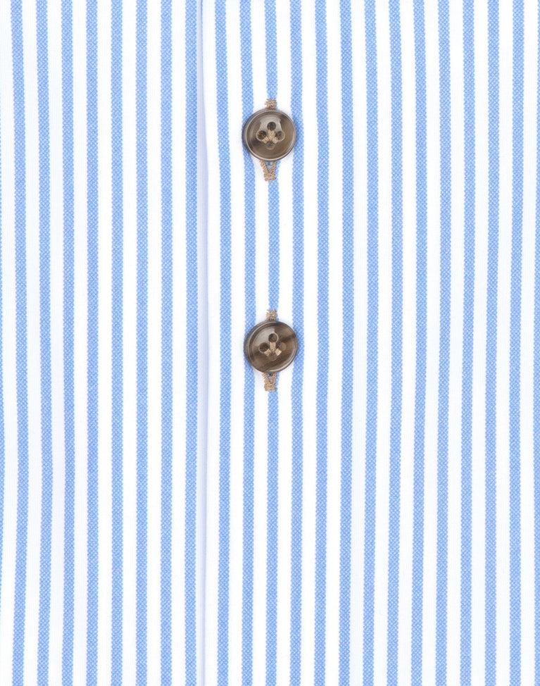 R2 Amsterdam Extra Lange Mouwen. Gestreept 4-way Stretch Overhemd