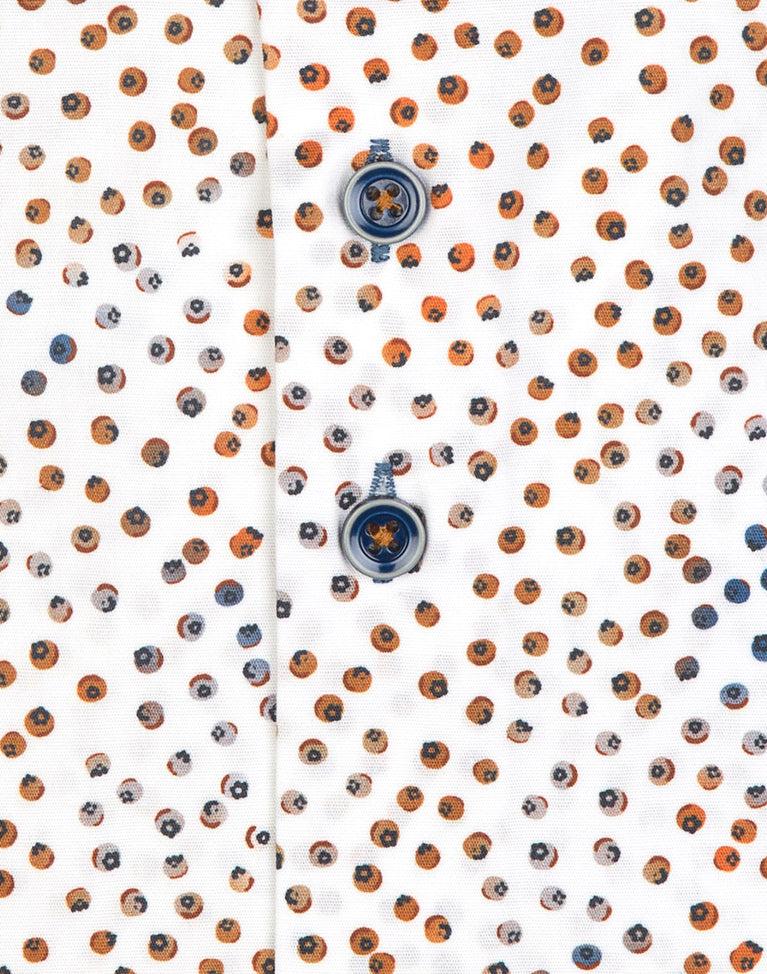 R2 Amsterdam Extra Lange Mouwen. Multicolour Fruitprint Overhemd