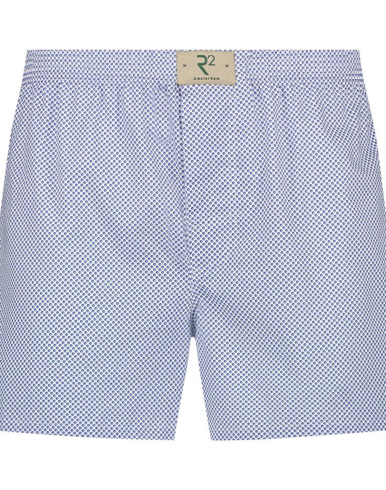 r2 amsterdam Katoenen boxershort met witte stippenprint