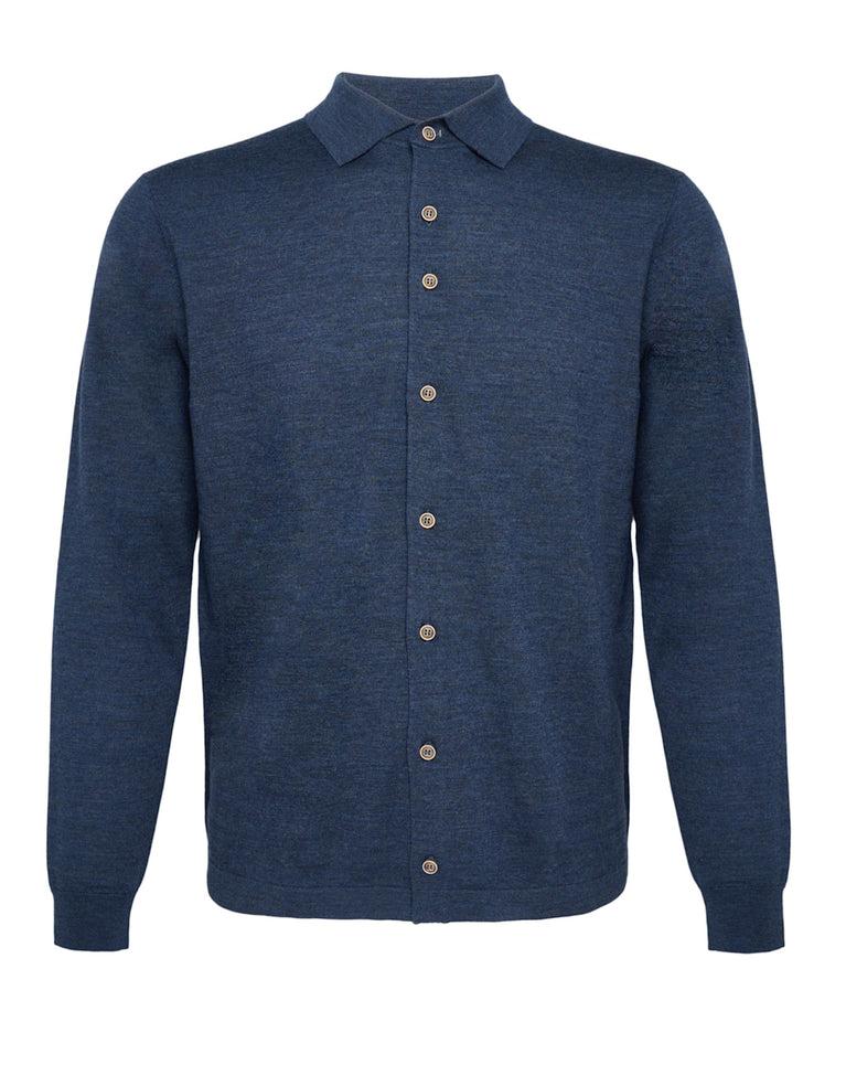 r2 amsterdam 100% Merino wol gebreid shirt