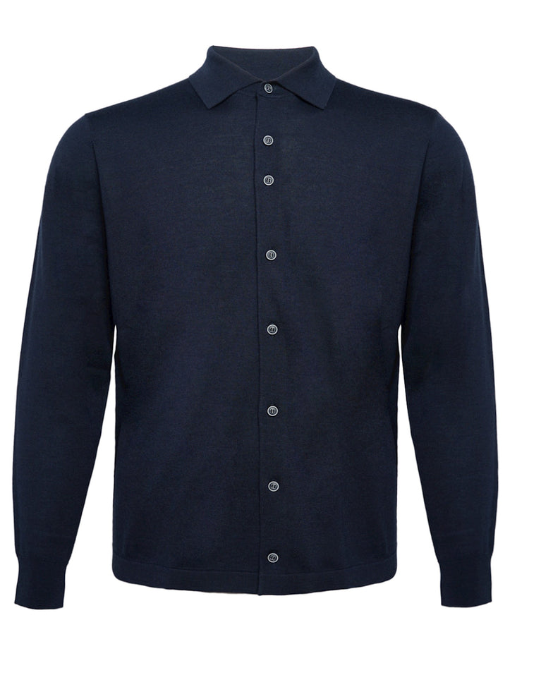 r2 amsterdam 100% Merino wol gebreid shirt