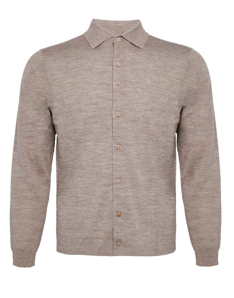 r2 amsterdam 100% Merino wol gebreid shirt