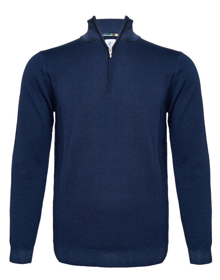 r2 amsterdam 100% merino wollen trui met rits