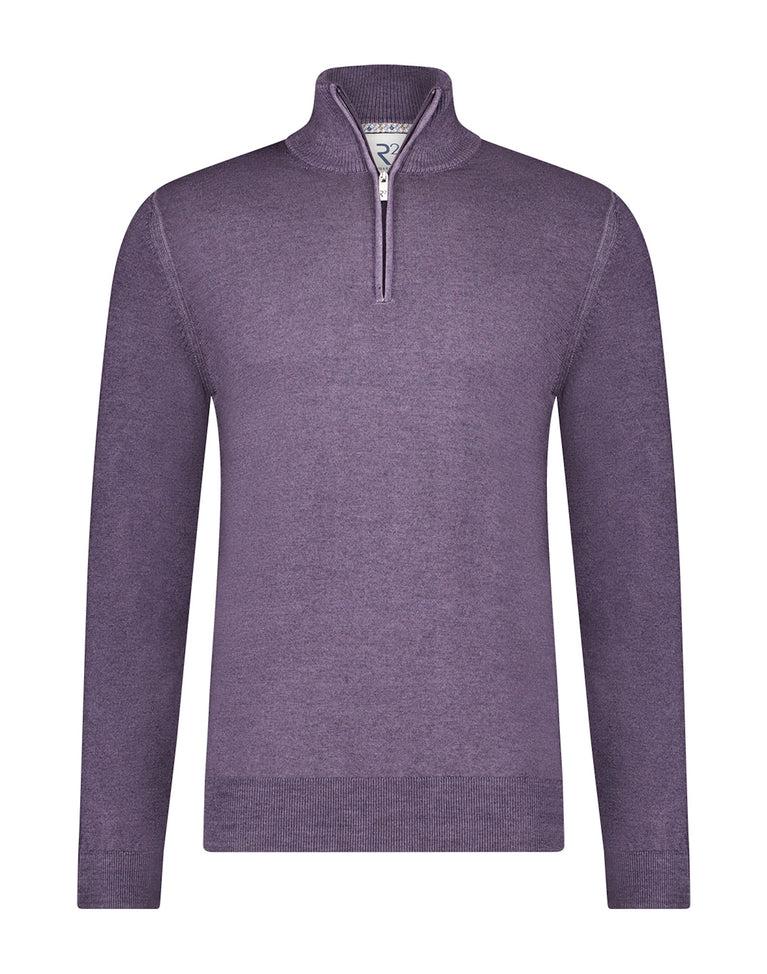 R2 Amsterdam 100% Merino Wollen Trui Met Rits