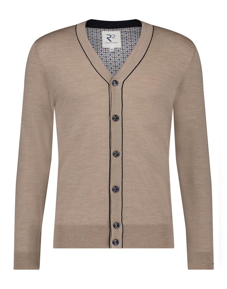 r2 amsterdam 100% Merino wollen vest