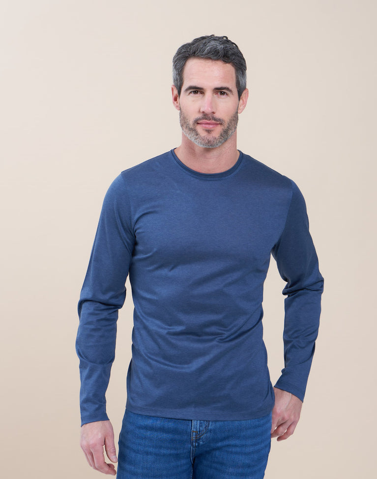 R2 Amsterdam Blauw T-shirt Met Lange Mouwen