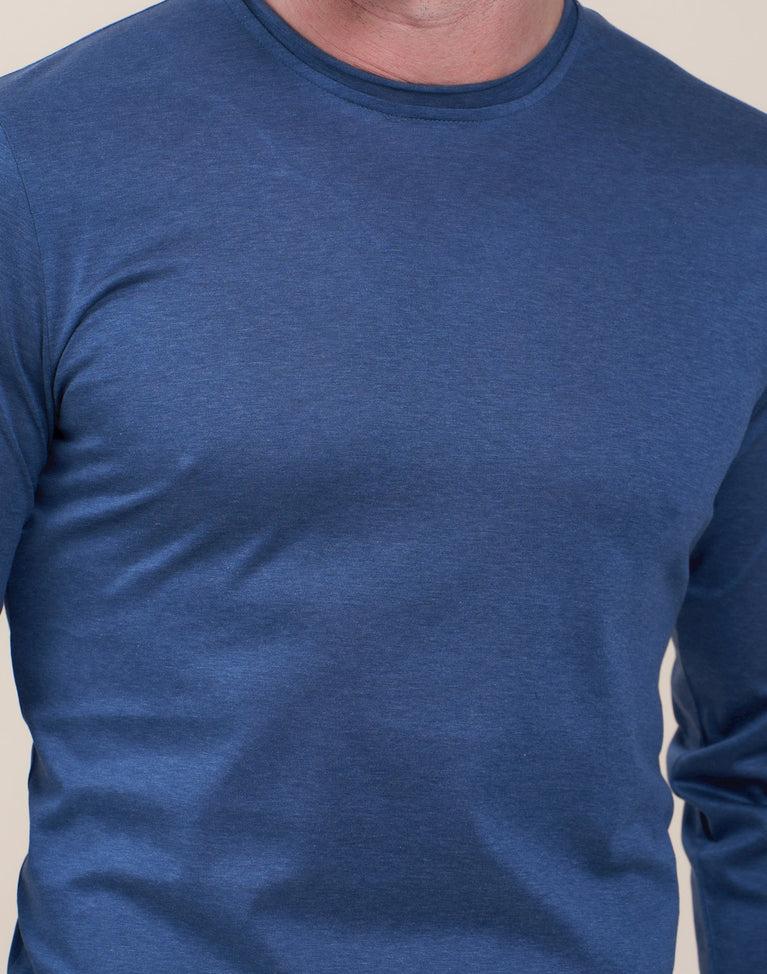 R2 Amsterdam Blauw T-shirt Met Lange Mouwen