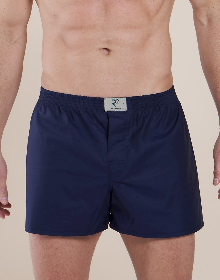 R2 Amsterdam Donkerblauwe Katoenen Boxershort