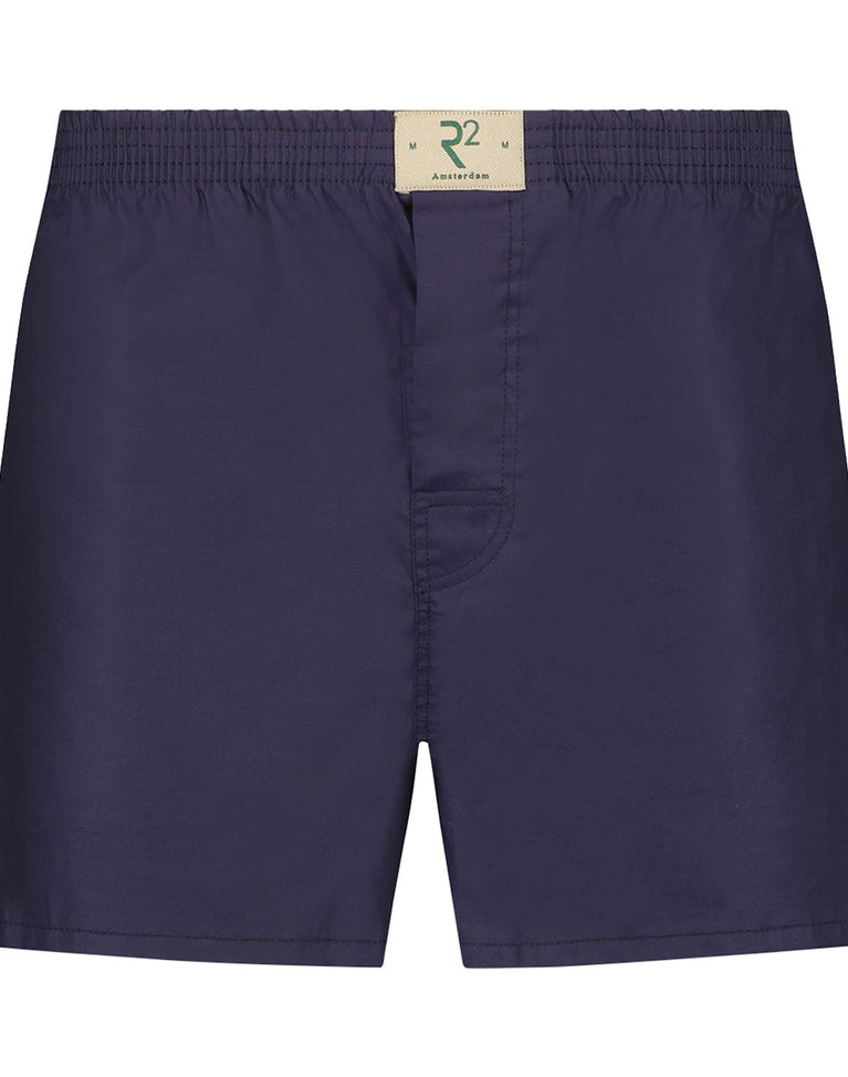 r2 amsterdam Donkerblauwe katoenen boxershort
