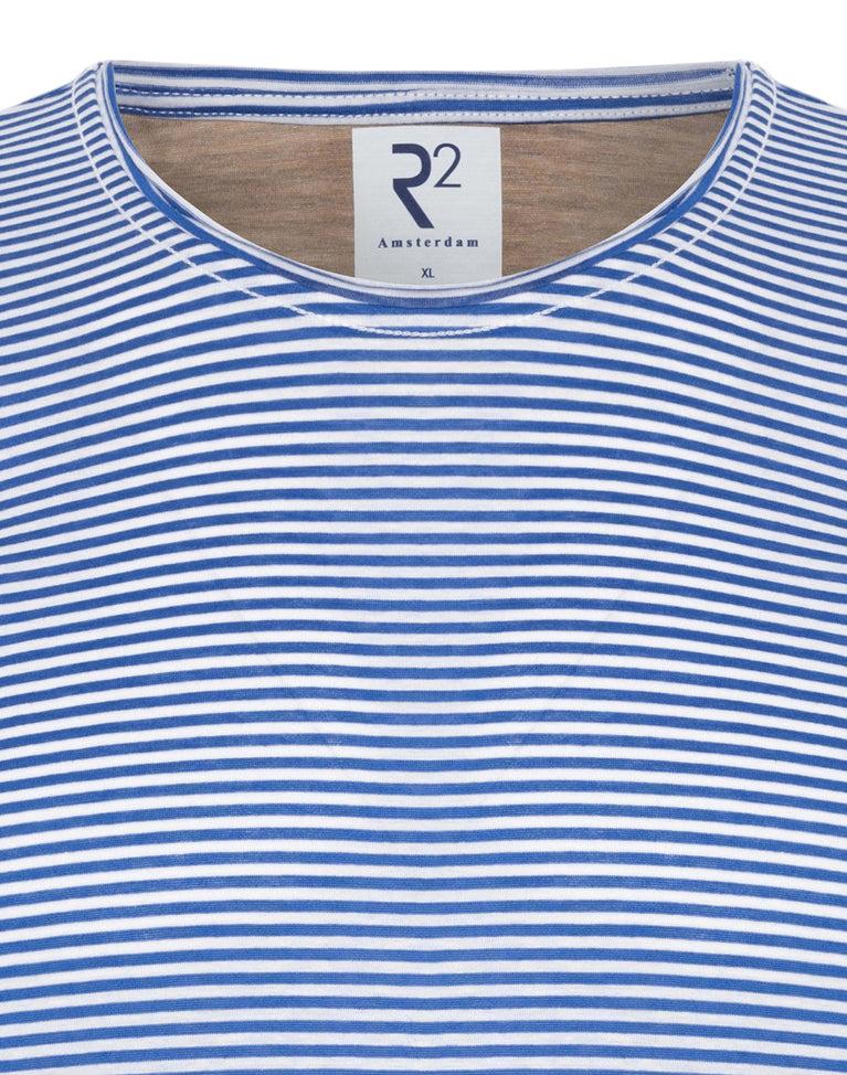 R2 Amsterdam Gestreept Katoenen T-shirt