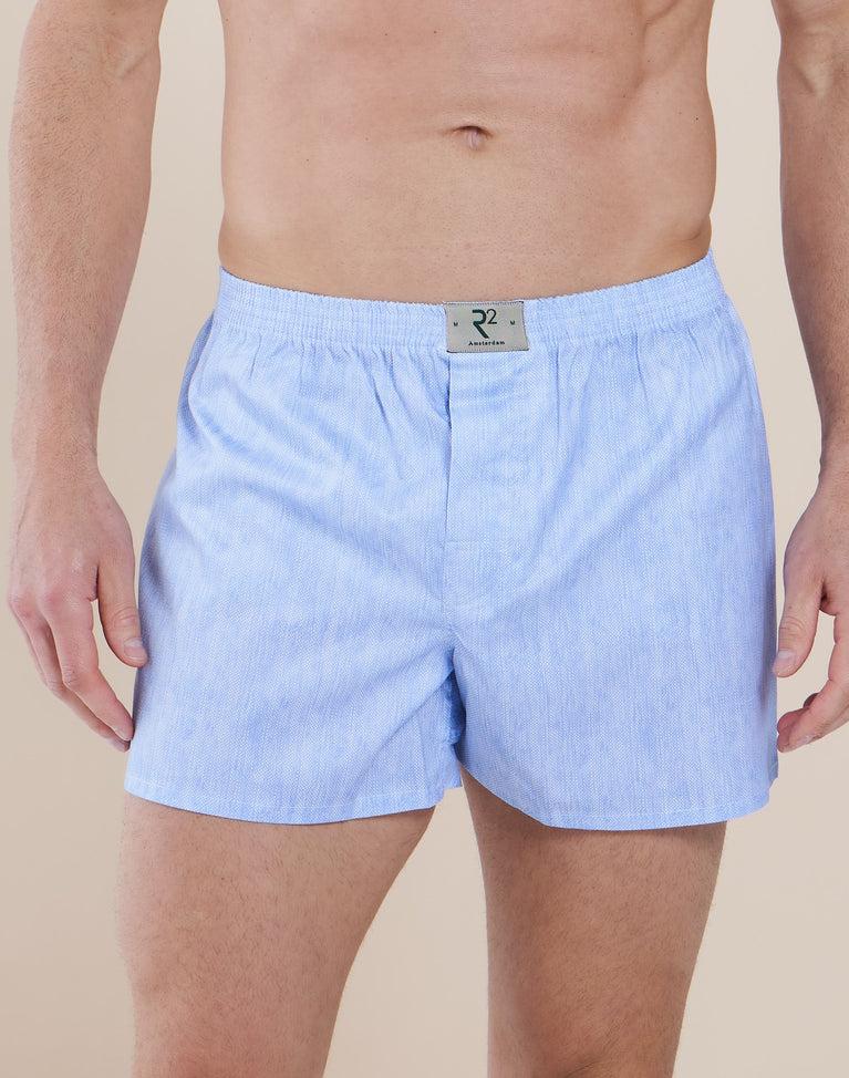 R2 Amsterdam Lichtblauwe Katoenen Boxershort