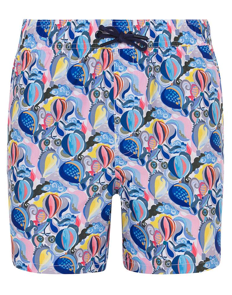 r2 amsterdam Luchtballonnenprint zwemshort