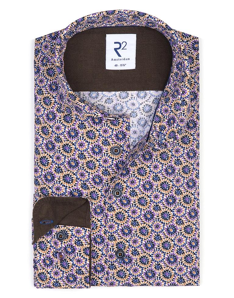 R2 Amsterdam Multicolour Katoenen Overhemd