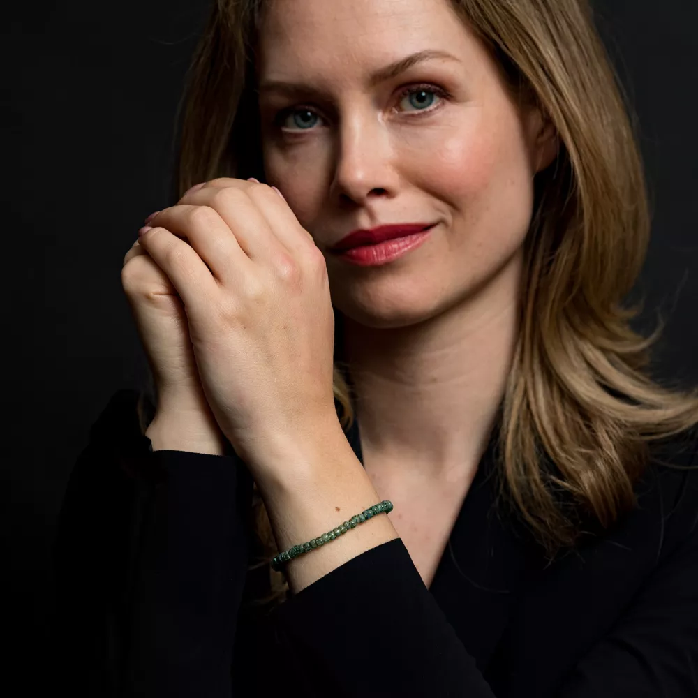 Rebel & Rose Glass Rocks Secret Garden Yellowgold - 4mm