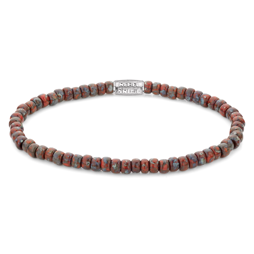 rebel & rose Glass Rocks Red Jazz - 4mm