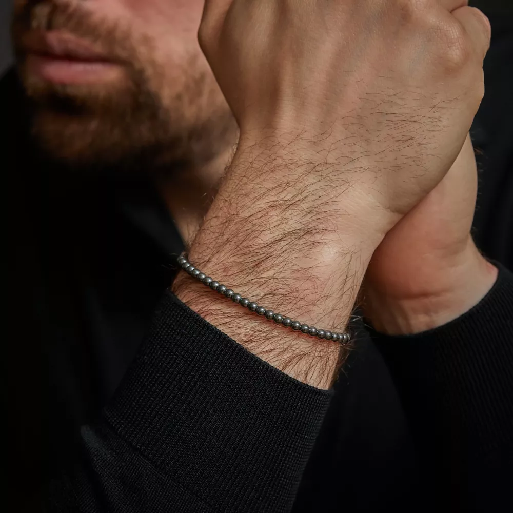 Rebel & Rose Grey Silver Shine - 4mm